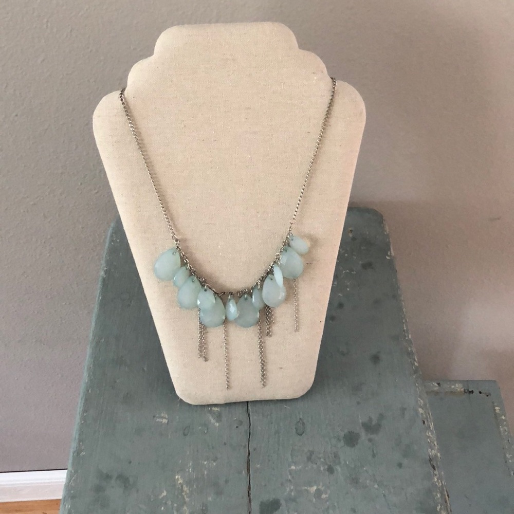 Blue and silver necklace